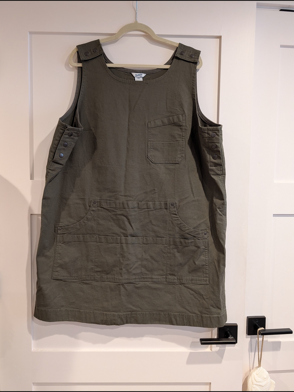 The DuluthFlex® Fire Hose®  Apron Dress XXL Olive Green